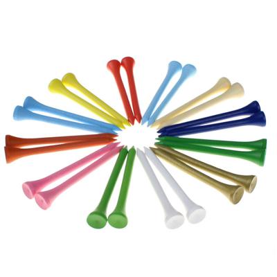 China 70 Mm Plastic Logo Golf Tees Customized by Colorful Bamboo Colored Training for sale