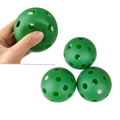 China EVA (Super Soft) 72mm 26 Holes EVA Soft Airflow Hollow Training Kids Playing Balls Baseballs for sale