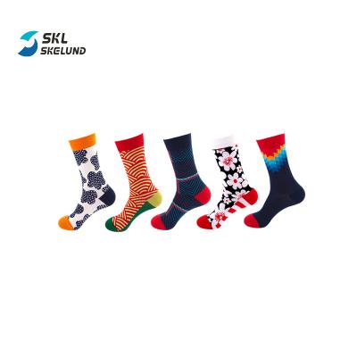 China Fashion QUICK DRY Wholesale Custom Design Good Quality Sock Jacquard Knitting Custom Made Crew Socks Tube SockPatterned Socks Funny Calf Mid Dress for sale