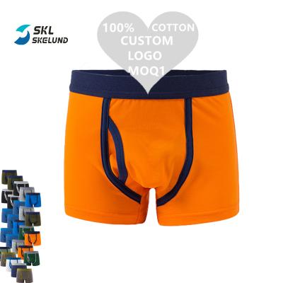 China Wholesale Breathable Kids Underwear Boys Underwear Cute Solid Color Boy Boxer Cute Custom Single Brief Shorts Children Kids Underwear for sale