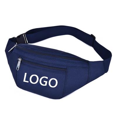 China Customized School Fashion Oxford Waist Bag Leisure Multifunctional Waterproof Shoulder Ultra Light Cross Body Bum Bags for sale