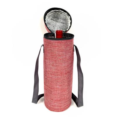 China Hot Sale Thermal Insulated Fashionable Cheap Gel Water Bottle Wine Bottle Bag Lunch Cooler Bag for sale