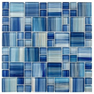 China New Parquet Handmade All Kind Of Slab Mix Glass Mosaic Clear Glass Mosaic For Swimming Pool for sale