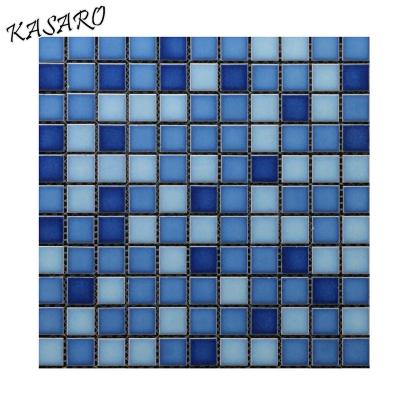 China Swimming Pool Metallic Mosaic Tiles Glazed Ceramic Tile for sale