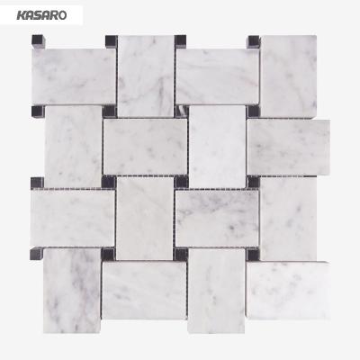 Κίνα White Marble Carrara Slab Backsplash Flooring Mosaic For Wall Decoration προς πώληση