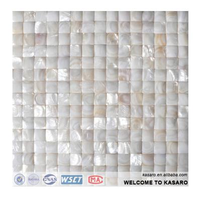 China 3D Parquet Pearl Shell Mosaic Tile Wallpapers Te koop