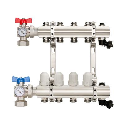 China DR-1433 Full Brass Under Floor Manifold for Radiant Floor Heat Systems for sale