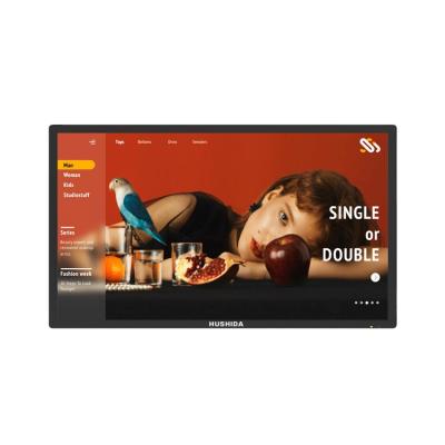 China 65 Inch Indoor LCD Restaurant Menu Digital Signage Indoor Wall Mounted LCD Display Advertising Display for sale