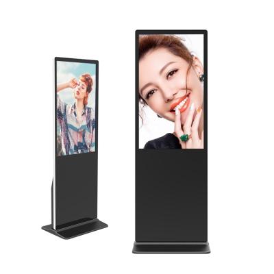 China Factory supply indoor 43 49 55 65 inch floor stand digital signage lcd advertising display screen for sale