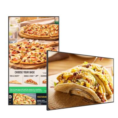 China 21.5 Inch Led Panel 178 Super View Restaurant Store Show Static Digital Video TV Signage Menu Boards 21.5 Inch for sale