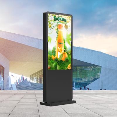 China 55 65 Inch Outdoor Digital Ultra-thin Frame Multimedia Signage Vertical Lcd TV Advertising Display for sale