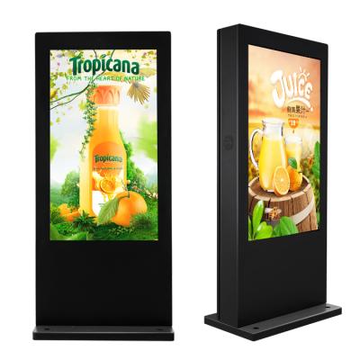 China Outdoor 32 43 Inch Advertising Screen Digital Signage 55 65 75 Inch Outdoor Advertising Player LCD Display for sale