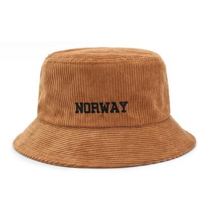 China Corduroy Hat Custom Embroidery Bucket Hat Custom Bucket Hat Cap 6-Panel Hat for sale