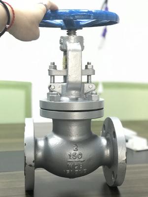 China Cast Steel Flanged Globe Valve , Y Type Globe Valve 150LB 300LB 600LB for sale