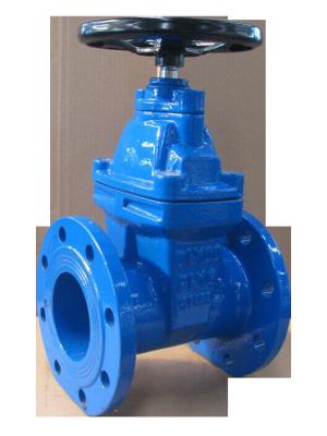 China DIN F4 Cast Iron Pressure Seal Gate Valve Expoxy Resin Spraying Power Saving for sale