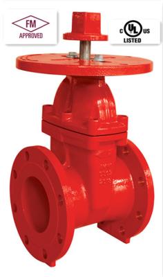 China ANSI Solid Wedge Gate Valve 200PSI Fire Safe UL FM Certification for sale