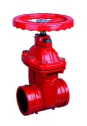 China Groove Soft Sealing Cast Iron Gate Valve , Full Bore Gate Valve Eco - Friendly for sale