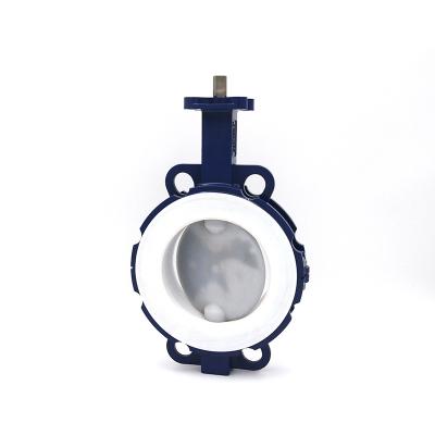 China Industry and trade integration ptfe lug type pneumatic butterfly valve zu verkaufen