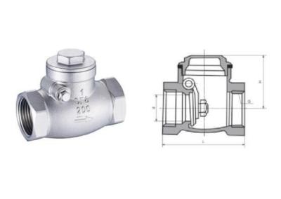 Chine Clapet anti-retour d'oscillation d'acier inoxydable pour le pétrole/industrie de chimie à vendre