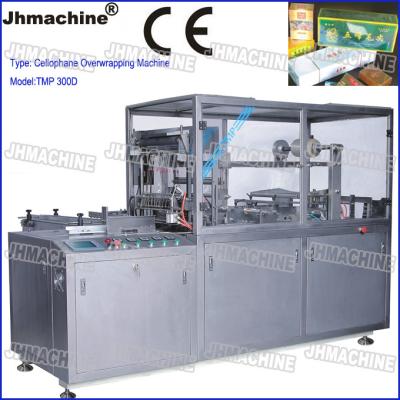 China CE Certification Cellophane Box Overwrapping Machine For Tea Box With Tear Tape for sale