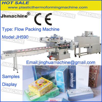 China Hot Sale Flow Packing Machine Within Shrink tunnel For Dictionary Industry for sale