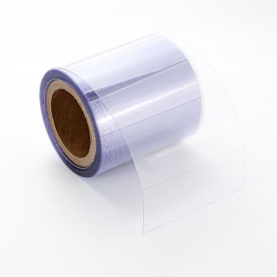 China Hot Selling Moisture Proof Medicine Clear PVC Blister Film Roll Hard Plastic Packing Transparent Packaging Film for sale