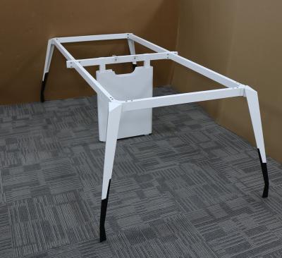 China Guangzhou Wholesale Modern Stable Desk Metal Desk Table Metal Base Frame For Workstation 4 Person Desk Table Frame 4 Men for sale