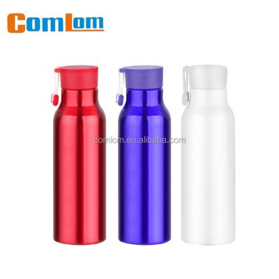 China CL1C-G162 Comlom 550ml Viable Aluminum Water Bottle Cylinder Shaped Narrow Mouth Screw Cap With Buckle Sports Aluminum Bottle for sale