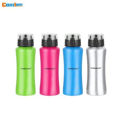 China CL1C-G181 Comlom 650ml Viable Aluminum Sports Bottle No Nasty Chemical Taste Cylinder Shaped Aluminum Bottle for sale