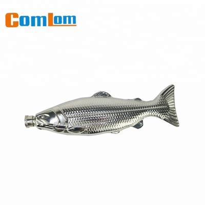 China Creative Environmentally Friendly CL1C-HO-4 Comlom Stainless Steel Fish Whiskey Hip Flask for sale