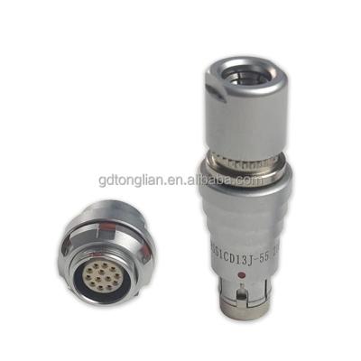 China Microwave TB Series 13 Pin Waterproof Connector IP68 Waterproof Male Female Circular Push Pull Connectors for sale