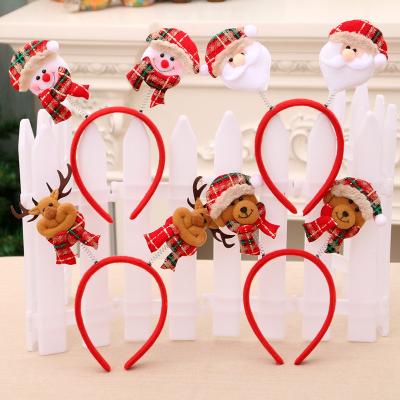 China 2021 New Fashion High Quality Christmas Party Supplies Christmas Decorations Christmas Children's Gift Elastic Hair Bands for sale