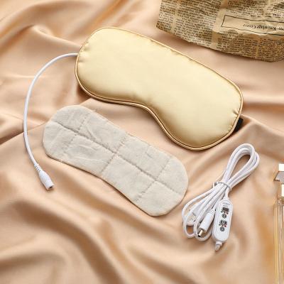 China China Wormwood Eye Compress Three-speed Hot Silk Mask Adjustable Warmer USB Heating Eye Shade Sleeping Light Nourishing Heating Eye Mask for sale