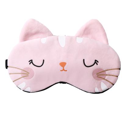 China 2021 new cartoon hot and cold sleep mask cute eye mask nourishing double-application blackout eye mask children eye sleep mask for sale