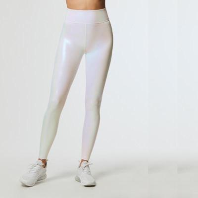 China Viable Pants And Gaiters 2021 Sexiest Women Plus Size Laser Cargo Thin Colorful Neon Flash Pants Woman for sale