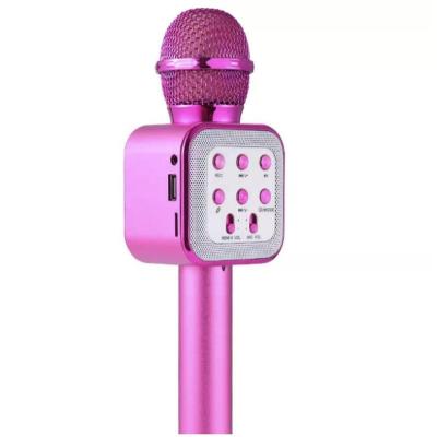 China Handheld Microphone Blue Tooth Karaoke Microphone and Speaker Gift Singing Wireless Toy Best for Kids Karaoke Wireless Microphone for sale