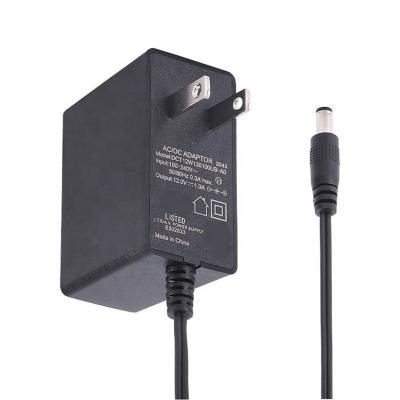 China UniversalÂ   12V 1A Adapter Class 6 Energy Efficiency Power Adapter Socket Power Supply for LED Smart Home Appliances for sale