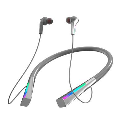 China Neckband RGB Lighting Luminous Current Earphone Sports BT Earphone Headset Neckband Earbuds For Phone for sale