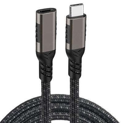 China MP3/MP4 Player USB3.2 USB C Extension Cable 10Gbps PD100W Cable Male To Female Type C Extra Cord Thunderbolt 3 For Nintendo Switch MacBook for sale