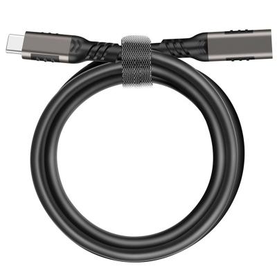 China MP3/MP4 Player Male Type C To Type C 4K 60HZ Data PVC Cable USB3.2 Gen2 PD100W 10Gbps Female Extension Cable For Macbook Nintendo Switch for sale