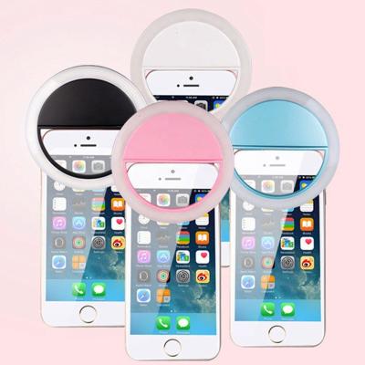 China PC+ABS Mini Live Webcast Selfie Fill Ring Light with Clip Live Steam Photography Light Beauty Makeup Selfie Circle Light for sale