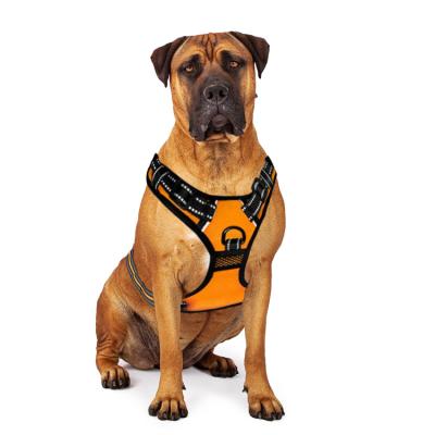 China No-Pull Dog Vest Breathable Reflective Reflective Pet Harness Adjustable Large Dog Harness for sale