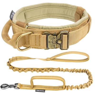 China Reflective Heavy Duty Military Tactical Leash Dog Training Retractable Leash Long for sale