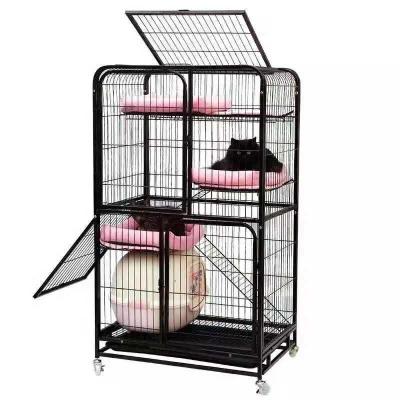 China Breathable Four-Layer Three-Layer Double-Layer Tube Cat Dog Villa Indoor Thick Square Pet Cage for sale