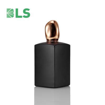 China Luxury Brand Cosmetic Men Women Cologne Empty Black 50ml Perfume Bottles For Sale for sale