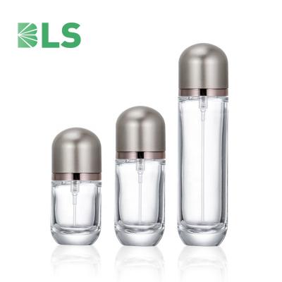 China Decorative 30ml personal care glass perfume bottle 50ml 100ml pump cosmetic glass bottle for sale