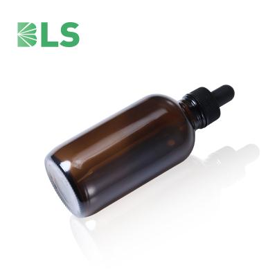 China 20ml cosmetic luxury bottle, amber glass dropper essential oil bottle with dropper for sale