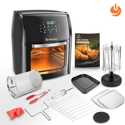 China MOOSOO Household Air Fryer, 8-in-1 Oven, 1700W Rotisserie 12.7QT Electric Air Fryer Oven for sale