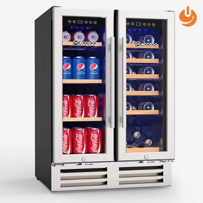 China Household Electric Wine Cooler Stainless Steel Compressor Winecooler Wine Cabinet Cooler for sale