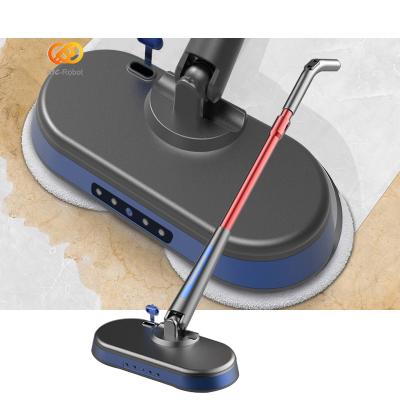 China Portable promotion automatic traction rotating cordless 360 spin electric floor mop with spray function for home cleaning for sale